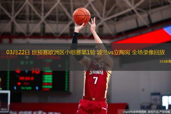  03月22日 世預賽歐洲區小組賽第1輪 波蘭vs立陶宛 全場(chǎng)錄像回放