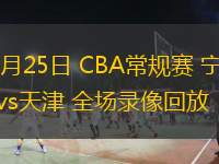  03月25日 CBA常規賽 寧波vs天津 全場(chǎng)錄像回放